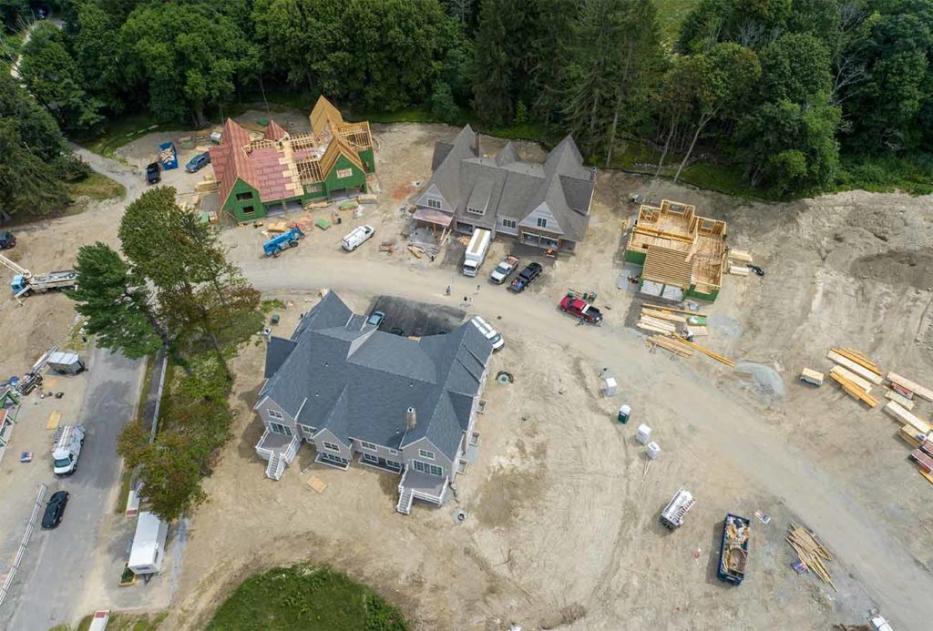 Drone photo of Wolcott Woods