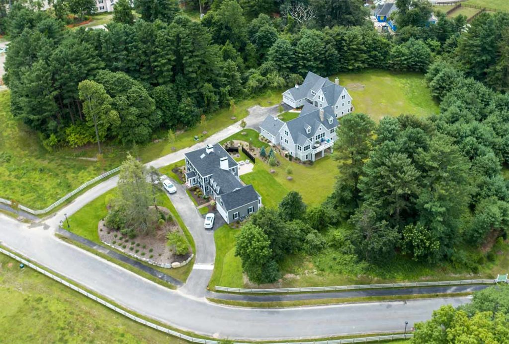 Aerial photo of Wolcott Woods