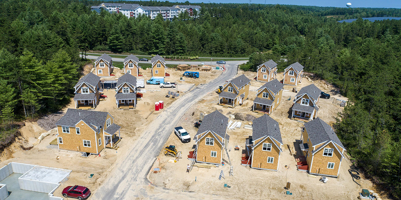 Homes being built in Plymouth, MA